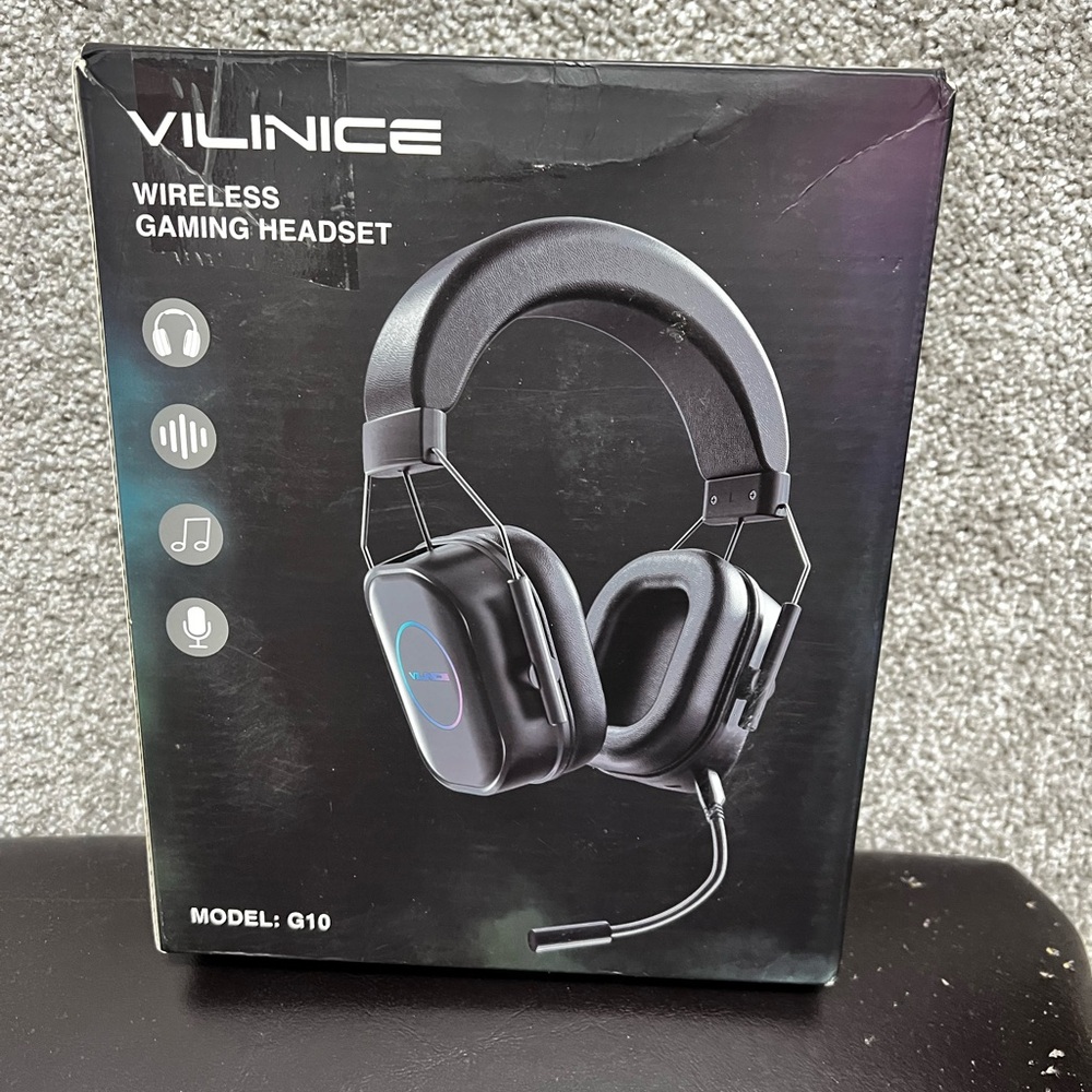 VILINICE Wireless Gaming Headset for PS4 PS5 Xbox PC Nintendo Switch Headphones
